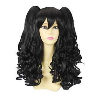 Black Curly Pigtail 50cm Classic Lolita Wig