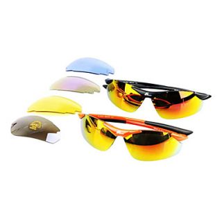 OQ Sports KU 003 New Cycling bicycle Bike Sports Sun Glasses with Extra 5 Lens(Color Random)