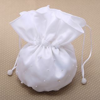 Elegant Wedding Bridal Money Bag With Scattered Imitation Pearl