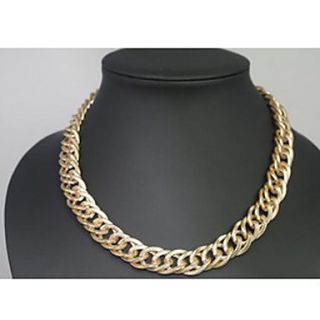 18 Inches Section Of Shiny Thick Aluminum Chain Necklace