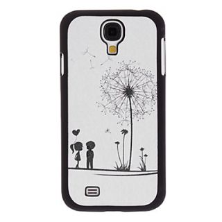 Love Under the Dandelion Pattern PU Leather Hard Case for Samsung Galaxy S4 I9500