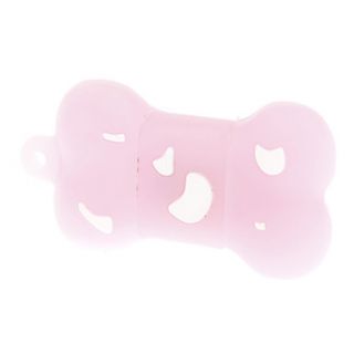 4GB Pink Bowknot Style Dog Bone USB 2.0 Flash Drive