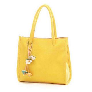 Fashion Leatherette With Flowers Casual/Shopping Top Handle Bag/Totes