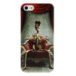 Skeleton King Pattern Transparent Frame Hard Case for iPhone 5/5S