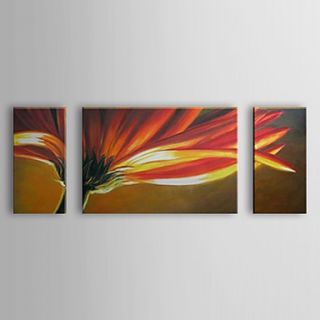 Hand Painted Oil Painting Floral Blossom Flower Set of 3 with Stretched Frame 1307 FL0181