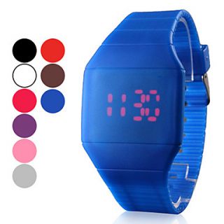 Unisex Rubber LED Digital Wrist Watch (Assorted Colors)
