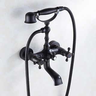 Traditional Oil rubbed Bronze Finish Two Handles Bathtub Faucet