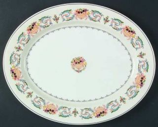 John Aynsley Banquet 13 Oval Serving Platter, Fine China Dinnerware   Bowls Of
