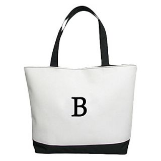 Personalized Initial Canvas Bag