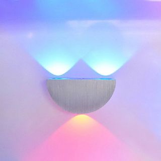 3W Modern Led Wall Light with Scattering Light Semi Globe UFO Design