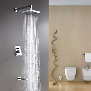 Sprinkle by Lightinthebox   Wall Mount Contemporary Chrome Rain Shower Faucet