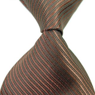 Mans Stylish Oblique Stripes Woven Tie Necktie