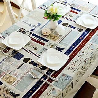 European Style Cartoon Linen Table Cloths