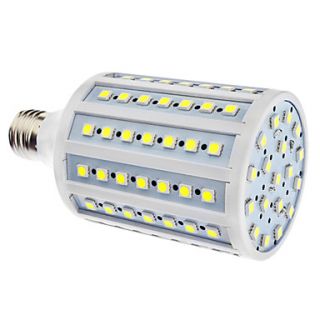 E27 18W 102x5050SMD 1500 1600LM 6000 6500K Natural White Light LED Corn Bulb (110/220V)