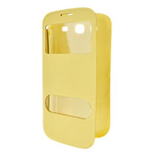Minimalist Solid Color PU Leather Full Body Case With Two Windows for Samsung Galaxy S3 I9300 (Assorted Colors)