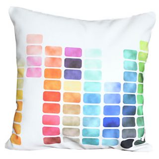 18 Square Colorful Music Polyester Decorative Pillow Cover