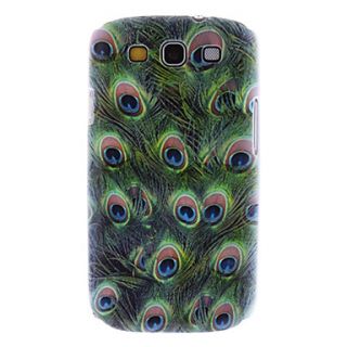 Matte Style Peacock Feather Durable Hard Case for Samsung Galaxy S3 I9300
