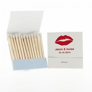 Personalized Matchbooks Lips Set of 12 (More Colors)