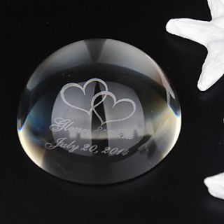 Personalized Domed Crystal Favor
