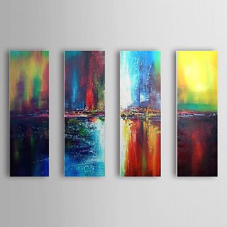 Hand Painted Oil Painting Abstract Set of 3 1307 AB0498