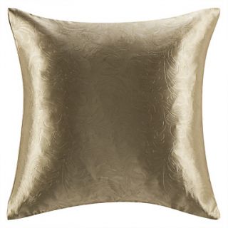 18 Square Kahki Embossed Polyester Decorative Pillow Cover