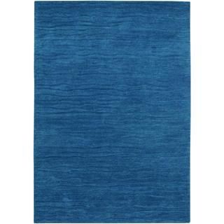 Vinyasa Halcyon Blue Jay Rug (56 X 8) (100 percent New Zealand WoolContains latex YesPile height 0.39 inchesStyle IndoorPrimary color BluePattern SolidTip We recommend the use of a non skid pad to keep the rug in place on smooth surfaces.All rug siz