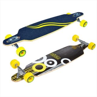 Atom 36 inch Yellow Drop through Longboard (BlueDimensions 37 inches long x 11 inches wide x 4 inches highWeight 9 pounds )