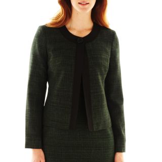 Nine & Co 9 & Co. Jewel Neck Tweed Jacket, Black, Womens