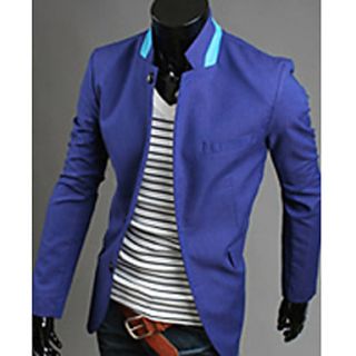 Mens stand collar casual stylish suit