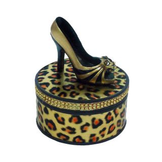 Leopard Print Shoe Jewelry Box