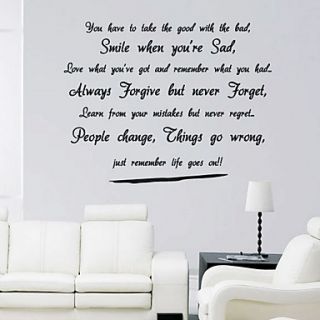 Life Goes Wall Sticker