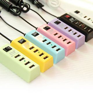 Multi ported USB Charger (Wire Color Random)