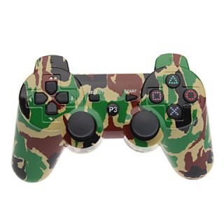 Camouflage Dual Shock Bluetooth V4.0 Wireless Controller for PS3