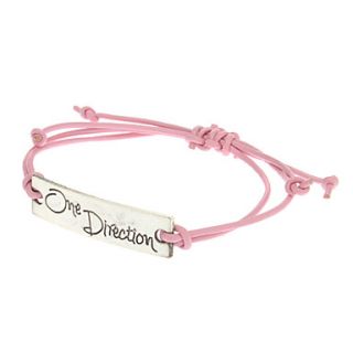 One Direction Pattern Retro Style Knited Bracelet