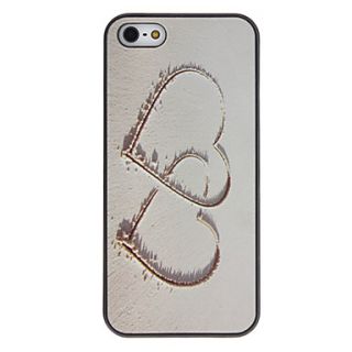 Heart to Heart Pattern PC Hard Case with Interior Matte Protection for iPhone 5/5S