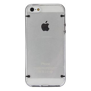 Ultra thin Transparent Hard Case with Black TPU Frame for iPhone 5/5S