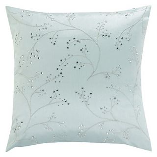 18 Square Blue Wintersweet Floral Polyester Decorative Pillow Cover