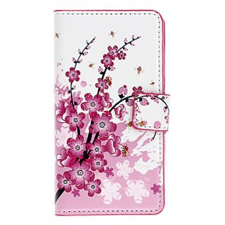 Wintersweet Pattern Full Body Case with Card Slot for Sony L36h (Xperia Z)