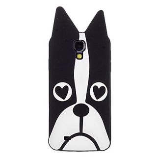 Dog Face Feature Pattern Soft Silicone Protective Back Case for Samsung Galaxy S4 I9500
