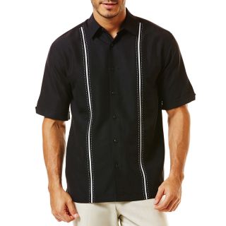 The Havanera Co. Short Sleeve Camp Shirt, Anthracite, Mens