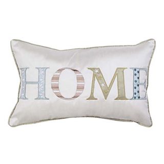 Modern Home Text Polyester Decorative Pillow Cover