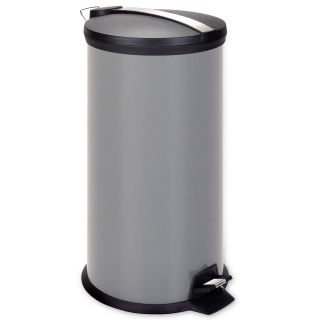 HONEY CAN DO Honey Can Do 30 Liter Gray Metal Step Trash Can