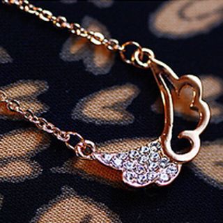 Angel Wings Pendants Fashion hollow diamond wings Korean short paragraph clavicle chain necklace new N542