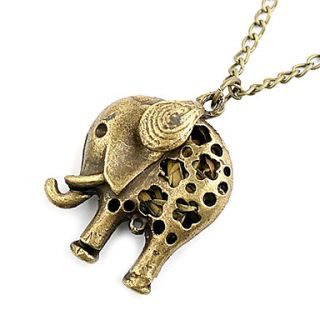 Korean star sweater chain   hollow elephant N405