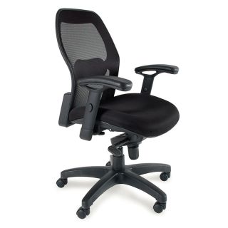 Mayline Mesh Back Task Chair   17 1/2 To 20 1/2 Seat Height   Black