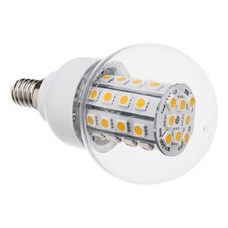 E14 8W 40x5050SMD 570LM 3000K Warm White Light LED Ball Bulb (220V)
