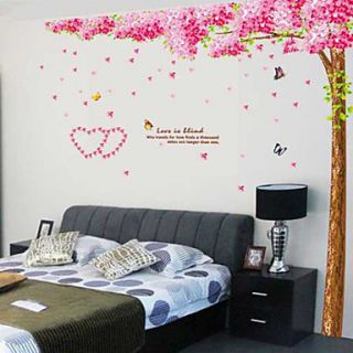 Botanical Love under Tree Wall Stickers