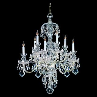 Crystorama Traditional Crystal Chandelier   28W in.   1140 CH CL MWP