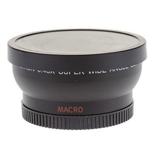 1452W R 52mm 0.45X Digital High Definition Super Wide Angle Lens with Macro (Black)