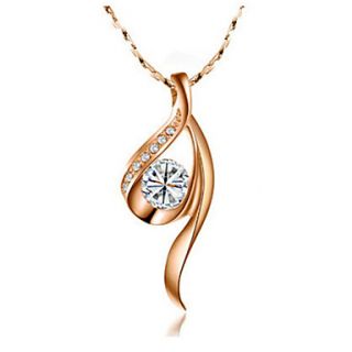 Charming Alloy With Cubic Zirconia Womens Necklace(More Colors)